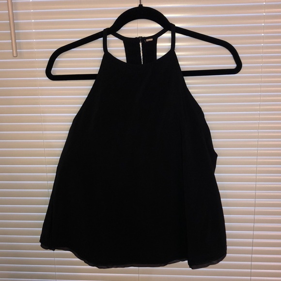 Black Lululemon Overlay Halter Top - Picture 2 of 11